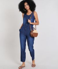 Macacao-Jeans-Feminino-com-Botoes---Bolsos-Azul-Medio-9569466-Azul_Medio_3