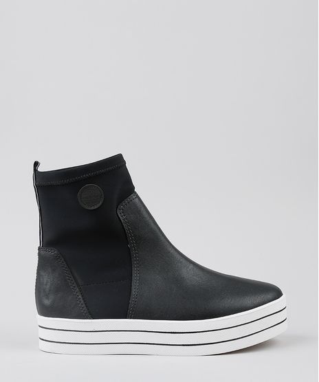 Tenis-Feminino-Moleca-Cano-Alto-Flat-Form-Preto-9467167-Preto_1