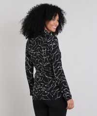 Blazer-Feminino-Estampado-Abstrato-com-Amarracao-Preto-9450834-Preto_2