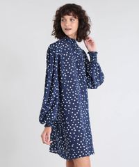 Vestido-Feminino-Mindset-Estampado-Poa-Manga-Ampla-Gola-Alta-Azul-Marinho-9606525-Azul_Marinho_1