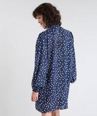 Vestido-Feminino-Mindset-Estampado-Poa-Manga-Ampla-Gola-Alta-Azul-Marinho-9606525-Azul_Marinho_2
