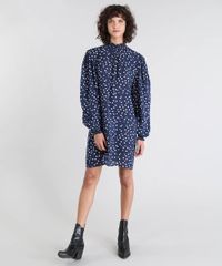 Vestido-Feminino-Mindset-Estampado-Poa-Manga-Ampla-Gola-Alta-Azul-Marinho-9606525-Azul_Marinho_3