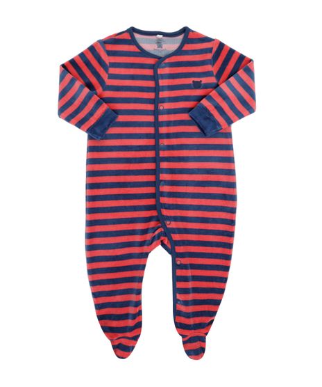 Macacao-Listrado-em-Plush-de-Algodao---Sustentavel-Vermelho-8433514-Vermelho_1