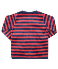 Cardigan-Listrado-em-Plush-de-Algodao---Sustentavel-Vermelho-8433487-Vermelho_2