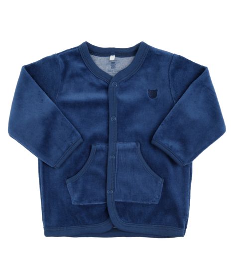 Cardigan-em-Plush-de-Algodao---Sustentavel-Azul-Marinho-8433487-Azul_Marinho_1