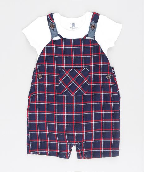 Jardineira---Body-Infantil-Xadrez-Com-Bolso-Azul-Marinho-9451016-Azul_Marinho_1