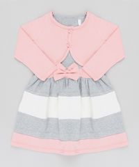 Vestido-Infantil-Sem-Manga-Cinza-Mescla---Bolero-Manga-Longa-Rosa-Claro-Rosa-Claro-9540146-Rosa_Claro_1