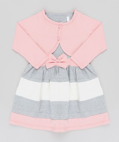 Vestido-Infantil-Sem-Manga-Cinza-Mescla---Bolero-Manga-Longa-Rosa-Claro-Rosa-Claro-9540146-Rosa_Claro_1