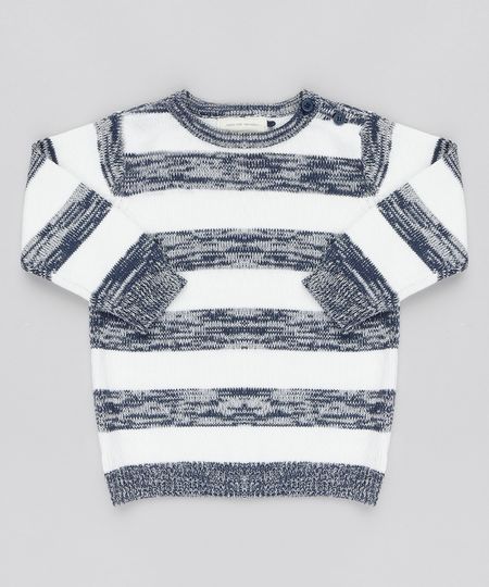 Sueter-Infantil-em-Trico-Listrado-Gola-Redonda--Branco-9359169-Branco_1 Sueter-Infantil-em-Trico-Listrado-Gola-Redonda--Branco-9359169-Branco_1