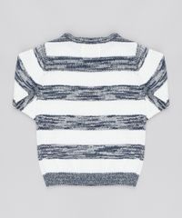 Sueter-Infantil-em-Trico-Listrado-Gola-Redonda--Branco-9359169-Branco_2