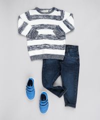 Sueter-Infantil-em-Trico-Listrado-Gola-Redonda--Branco-9359169-Branco_3