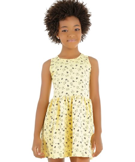 Vestido-Estampado-de-Coracoes-Amarelo-8450298-Amarelo_1