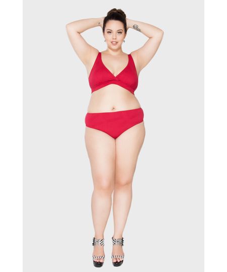 Conjunto Biquíni Jacquard Plus Size Menor preço em Conjunto Biquíni Jacquard Plus Size