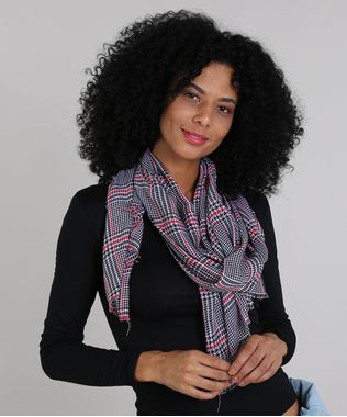 Kit-de-2-Lencos-Femininos-Estampados-Preto-9401555-Preto_1