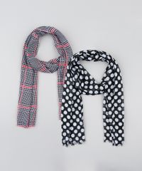 Kit-de-2-Lencos-Femininos-Estampados-Preto-9401555-Preto_2