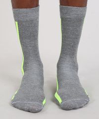 Meia-Masculina-Com-Listra-Neon-Cano-Longo-Cinza-Mescla-Media-9590343-Cinza_Mescla_Media_4