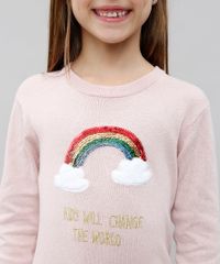 Sueter-Infantil-em-Trico-com-Paetes-Rosa-9434401-Rosa_4