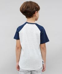 Camiseta-Raglan-Infantil-Lobo--Wild-Forest--Manga-Curta-Gola-Careca-Cinza-Mescla-Claro-9527099-Cinza_Mescla_Claro_2