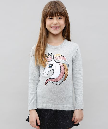 Sueter-Infantil-em-Trico-com-Paetes-Cinza-Mescla-9434395-Cinza_Mescla_1