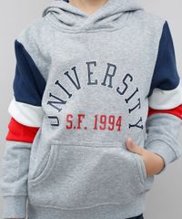 Blusao-Infantil--University--com-Recortes-e-Capuz-em-Moletom--Cinza-Mescla-9376814-Cinza_Mescla_4