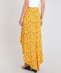 Saia-Feminina-Mullet-Estampada-Floral-Amarela-9568608-Amarelo_2