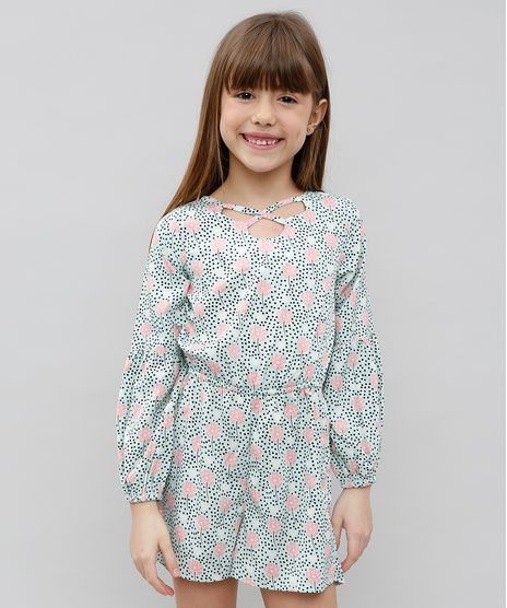 Macaquinho-Infantil-Estampado-Floral-Manga-Longa-Verde-9371292-Verde_1