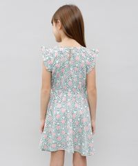 Vestido-Infantil-Estampado-Floral-Manga-Curta-Verde-9372891-Verde_2