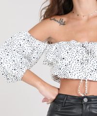 Blusa-Feminina-Cropped-Estampada-em-Poa-Ombro-a-Ombro-Manga-7-8-Off-White-9440635-Off_White_4