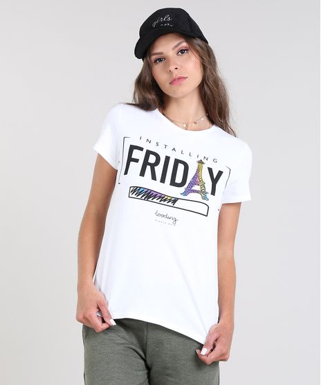 Blusa-Feminina-com-Estampa-Friday-Manga-Curta-Decote-Redondo-Off-White-9565185-Off_White_1