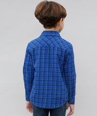 Camisa-Infantil-Estampada-Xadrez-com-Bolso-Manga-Longa-Azul-9387633-Azul_2