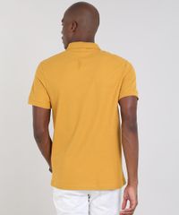 Polo-Masculina-Basica-em-Piquet-Manga-Curta-Mostarda-9533382-Mostarda_2