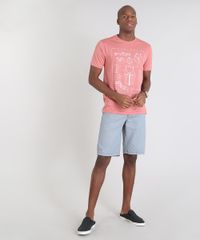 Camiseta-Masculina--Explore-the-Route--Manga-Curta-Gola-Careca-Coral-9529640-Coral_3