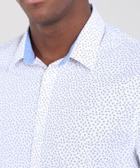 Camisa-Masculina-Slim-Estampada-Mini-Print-Floral-Manga-Longa-Branca-9436430-Branco_4