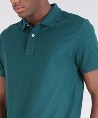 Polo-Masculina-em-Piquet-Manga-Curta-Verde-Escuro-9477947-Verde_Escuro_4