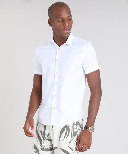 Camisa-Masculina-Relaxed-Estampada-Mini-Print-Manga-Curta-Branca-9466517-Branco_1 Camisa-Masculina-Relaxed-Estampada-Mini-Print-Manga-Curta-Branca-9466517-Branco_1