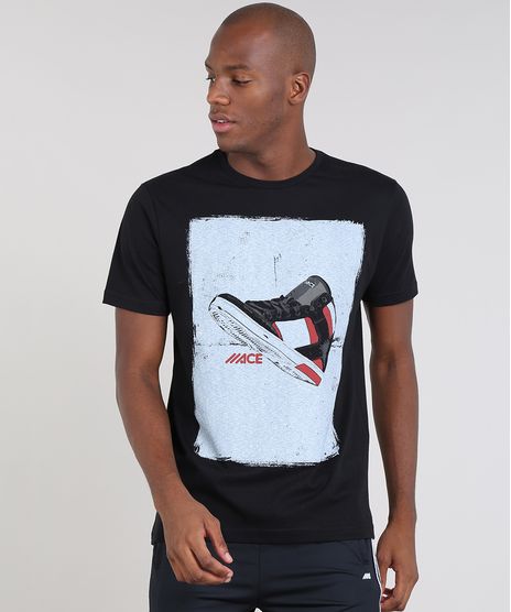 Camiseta-Masculina-Esportiva-Ace-com-Estampa-de-Tenis-Manga-Curta-Gola-Careca-Preto-9412024-Preto_1