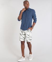 Camisa-Masculina-Comfort-com-Bolsos-Azul-Escuro-9466516-Azul_Escuro_3
