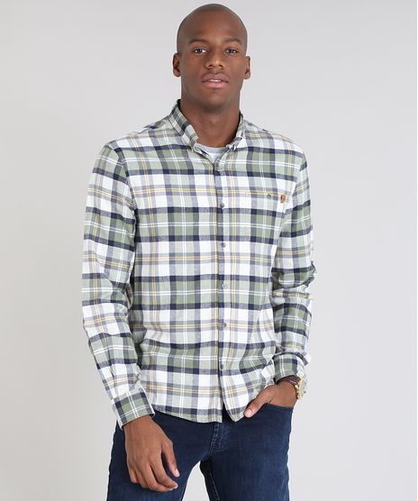 Camisa-Masculina-Comfort-Estampada-Xadrez-em-Flanela-Manga-Longa-Off-White-9530840-Off_White_1