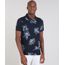 Polo-Masculina-Estampada-Floral-em-Piquet-Manga-Curta-Azul-Marinho-9529648-Azul_Marinho_1