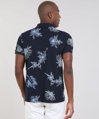Polo-Masculina-Estampada-Floral-em-Piquet-Manga-Curta-Azul-Marinho-9529648-Azul_Marinho_2