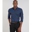 Camisa-Masculina-Comfort-Estampada-Mini-Print-Manga-Longa-Azul-Marinho-9430714-Azul_Marinho_1