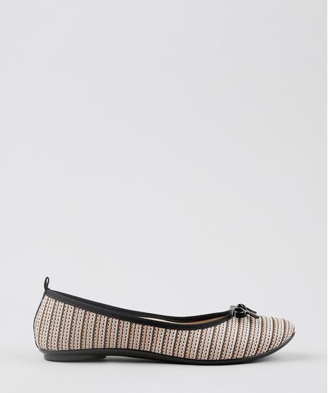 Sapatilha-Feminina-Bico-Redondo-Moleca-Listrada-com-Lurex-Bege-9595248-Bege_1