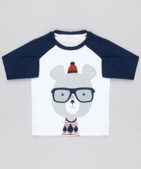 Camiseta-Infantil-Raglan-com-Estampa-Interativa-Urso-com-Oculos-Manga-longa-Gola-Careca--Off-White-9140352-Off_White_1