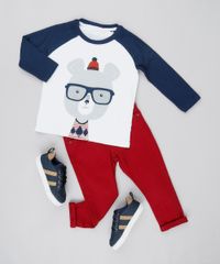 Camiseta-Infantil-Raglan-com-Estampa-Interativa-Urso-com-Oculos-Manga-longa-Gola-Careca--Off-White-9140352-Off_White_3