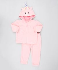 Conjunto-Infantil-Unicornio-de-Jaqueta-com-Capuz---Calca-em-Fleece-Rosa-Claro-9444010-Rosa_Claro_1