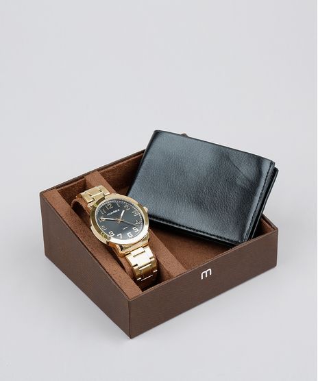 Kit-de-Relogio-Analogico-Mondaine-Masculino---Carteira---99268GPMVDE1KC-Dourado-9579448-Dourado_1
