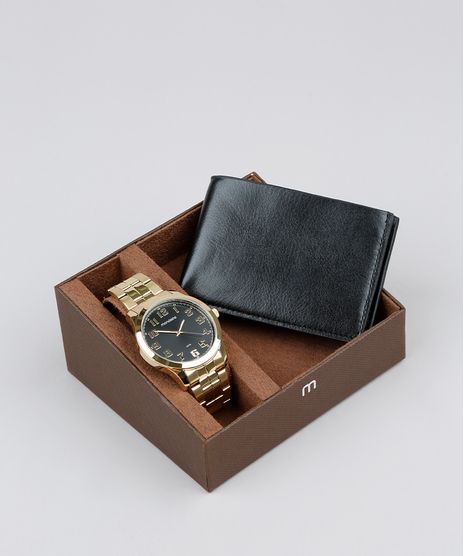 Kit-de-Relogio-Analogico-Mondaine-Masculino---Carteira---99195GPMVDE3KB-Dourado-9579442-Dourado_1