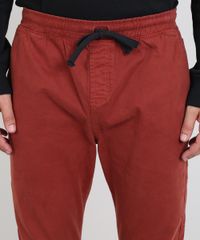 Calca-de-Sarja-Masculina-Jogger-Skinny-com-Bolsos-Cobre-9583768-Cobre_2