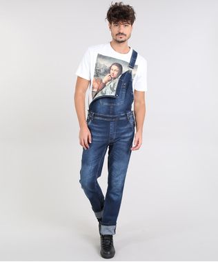 Macacao-Jeans-Masculino-Slim-com-Bolsos-Azul-Escuro-9562986-Azul_Escuro_1