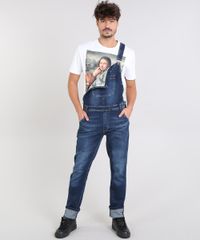 Macacao-Jeans-Masculino-Slim-com-Bolsos-Azul-Escuro-9562986-Azul_Escuro_3 Macacao-Jeans-Masculino-Slim-com-Bolsos-Azul-Escuro-9562986-Azul_Escuro_3